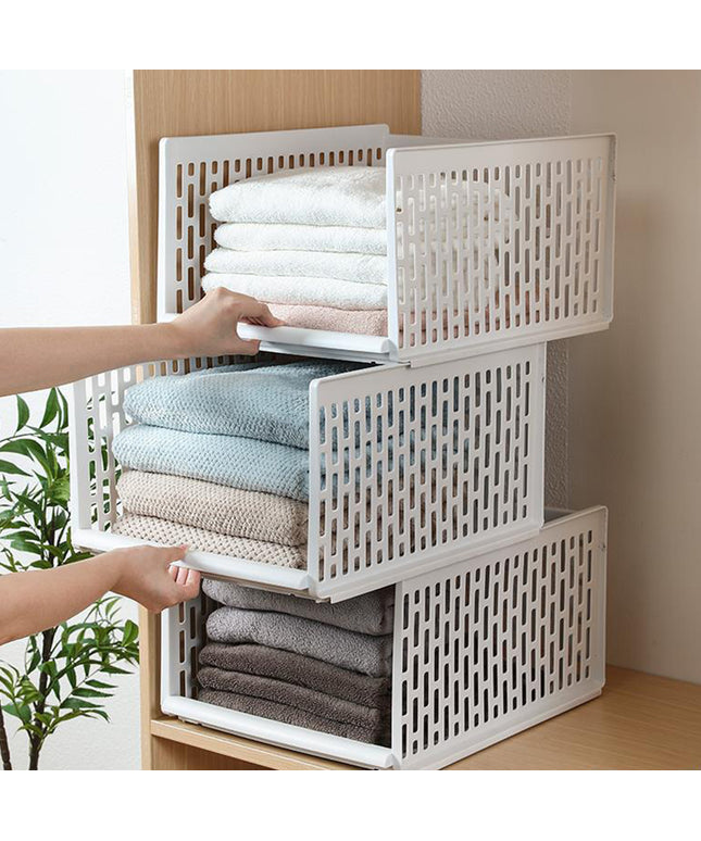 Wardrobe Storage Box Layered Clothes Organiser