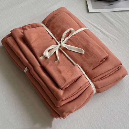 Cotton Bedding Set | Double Layer Soft Minimalist Duvet Cover