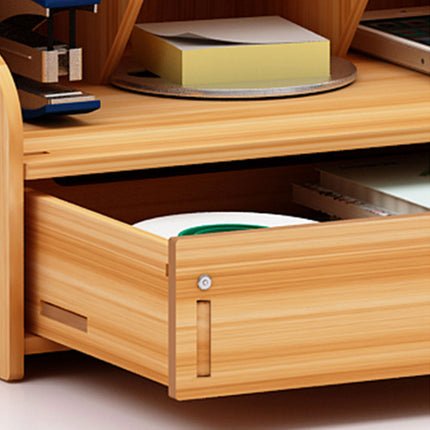Large Wooden Desk Organiser with Drawer – Nordic Pen Holder Storage Box