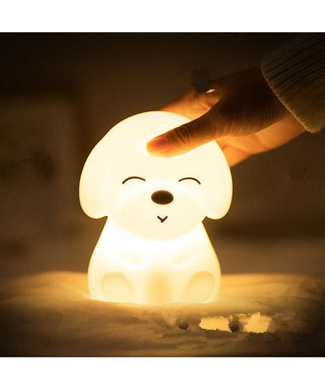 Puppy Night Light – Colour Changing Silicone LED Lamp | Ikeame