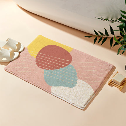 Nordic Geometric Absorbent Non-Slip Floor Mat
