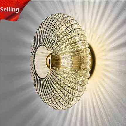 French-Style Bauhaus Glass Wall Lamp – Nordic Iron & Glass Wall Light
