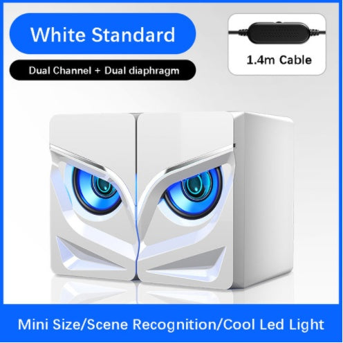 PC Stereo Sound Bar – 2.0 Channel Desktop Speakers with Bluetooth | Ikeame