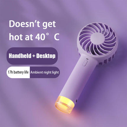 Buzzing Bee Portable Handheld Fan & Colourful Mini Lamp – USB Rechargeable
