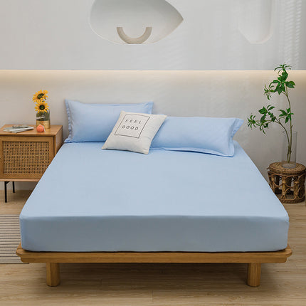 Fitted sheet one-piece solid color aloe cotton mattress non-slip – Trendy & Practical for Daily Living