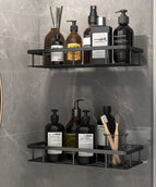 5 - Wall shelf double layer - black