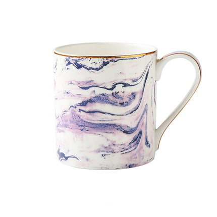 Oil on Water Bone China Tableware Set | Gold Trim Plates & Cups