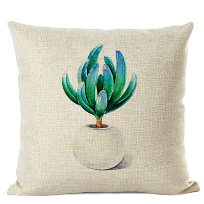 Cactus Cushion Cover | Cute Succulent Pillow 45x45