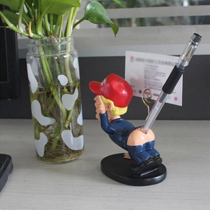 Funny Head Shaking Pen Holder – Viral Desk Organiser & Card Holder