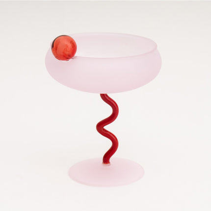 Jelly Bean Twist Cocktail Glasses 🍹 – Pink, Purple, Grey, Orange
