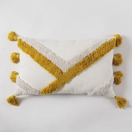 Geometric Tufted Cushion Cover | Modern Textured Decorative Pillow