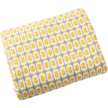 Houndstooth Tassel Blanket | Soft Woven Throw for Sofa & Bed