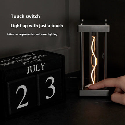 Creative Square Quantum Night Light Curved Wire Light Usb Atmosphere Small Night Lamp
