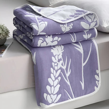 Cotton Gauze Blanket | 6 Layer Reversible Summer Quilt