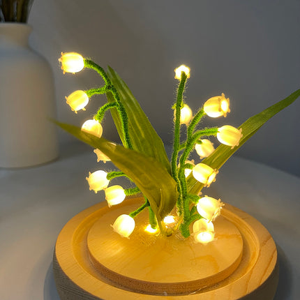 Linglan Night Lamp Glass Garden Decoration