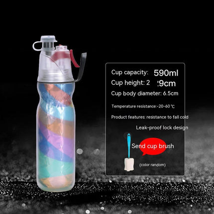 Cooling Spray Water Bottle | 590ml Misting Sports Bottle