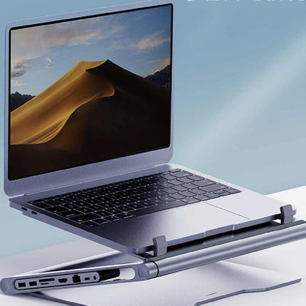 💻 Laptop Stand with 8-in-1 Docking Station – Elevate Your Workspace