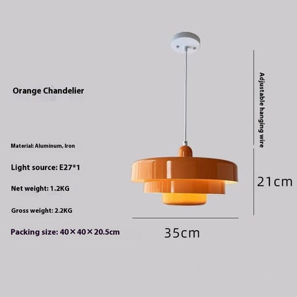 Nordic Danish Rainbow Retro Cake Chandelier – Triple Layer Gloss Finish