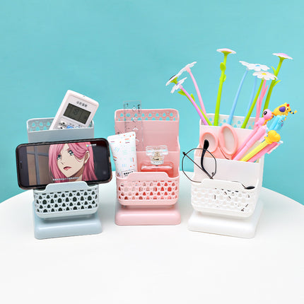 Rattan Style Pen Holder – Woven Desk Organiser