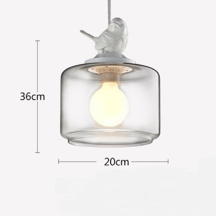 Light Luxury Designer Bird Pendant Light – Glass | Adjustable 1.5m