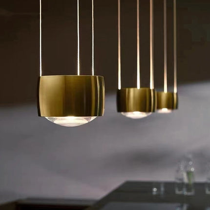 Nordic Modern Ball Pendant Lamp – Minimalist Hanging Line Light (Black, Rose Gold, Bronze)