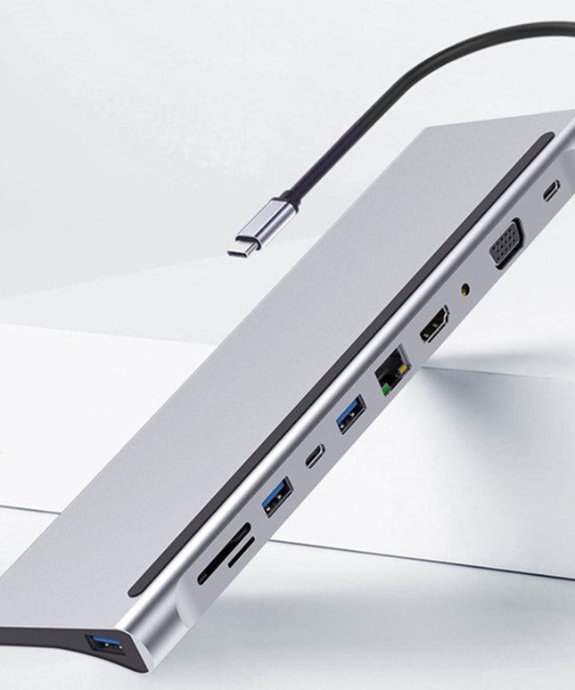 🔌 11-in-1 Laptop Expansion Dock – Power Up Your Workspace