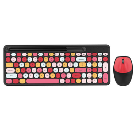 Skyscraper 888 Wireless Keyboard & Mouse Set – Colourful Desk Combo | Ikeame