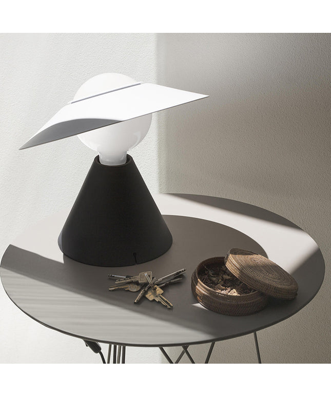 Post-Modern Metal Alloy Lamp – Black or Red | Warm or White Light