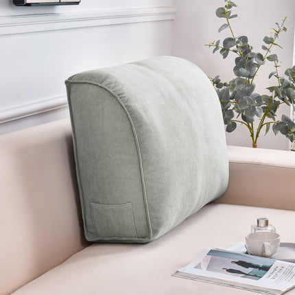 Supportive Backrest Pillow – Elegant Comfort in Smokey Grey, Luxury Blue and Pink