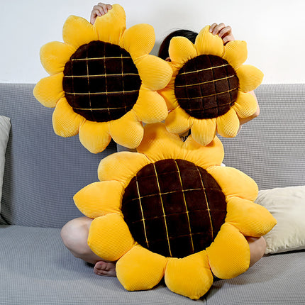 Sunflower Plush Cushion | Soft Flower Sofa Pillow