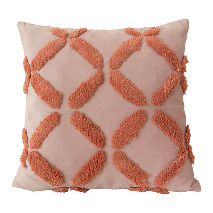 Nordic Style Tufted Cushion with 3D Geometric Patterns