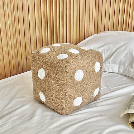 Dice Plush Cushion – Sofa Pillow in 5 Colours | Fun Home Décor