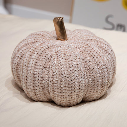 Small Pumpkin Sofa Cushion – Caramel 30cm Autumn Decorative Pillow