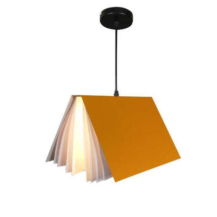 Book-Shaped Pendant Light – Creative Nordic Ceiling Lamp (Multiple Colours & Sizes)
