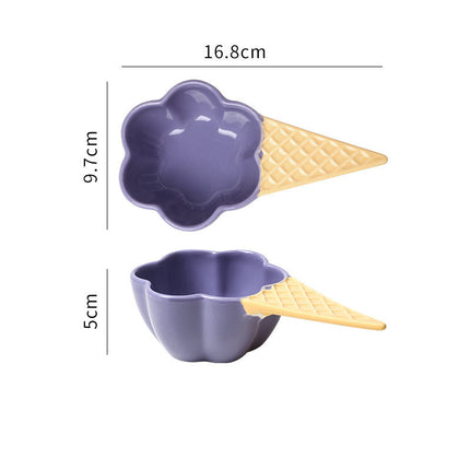 Ice Cream Cone Porcelain Dish 🍦 – 4 Colours