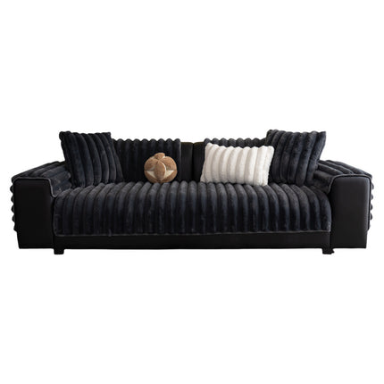 Plush Sofa Cover | Velvet Anti-Slip Cushion