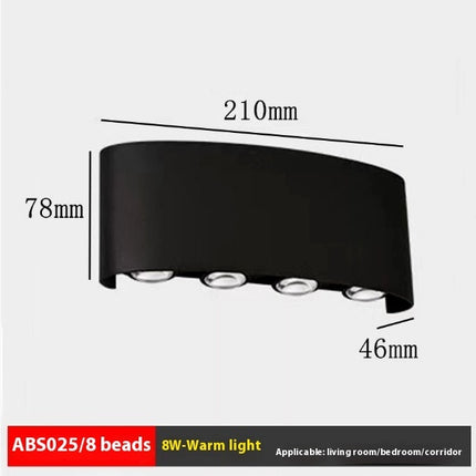 Modern Up & Down Wall Light – Indoor & Outdoor Waterproof | Ikeame