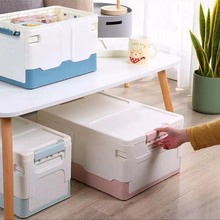 Foldable Storage Box 42L Stackable Plastic Organiser