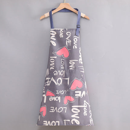 Anti-Fouling Canvas Kitchen Apron with Hand Wipe Panels – One Size | 4 Designs (Love & Sunflower)
