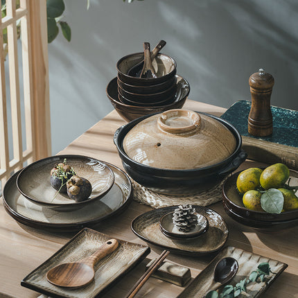 Household Purple Sand Kiln Turned Into Dishes Set