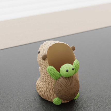 Capybara Pen Holder - Cute Desktop Storage Box