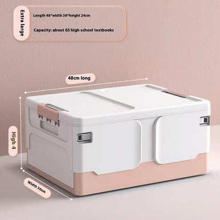 Foldable Storage Box 42L Stackable Plastic Organiser