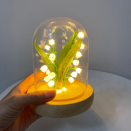Linglan Night Lamp Glass Garden Decoration