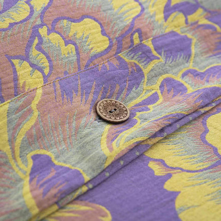 Cotton Floral Bedding Set | Jacquard 4 Piece Duvet Cover