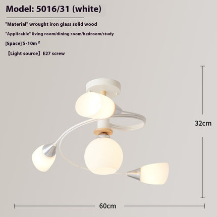 Spiral LED Droplight – Sculptural Luxury Chandelier | 4 or 6 Lamps