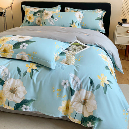 Cotton four-piece cotton quilt cover bed sheet bedding – Trendy & Practical for Daily Living