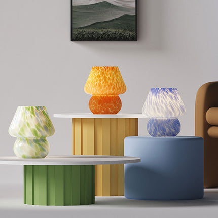 Mushroom Lamp – Blue, Dream Blue, or Orange | Modern Accent Lighting