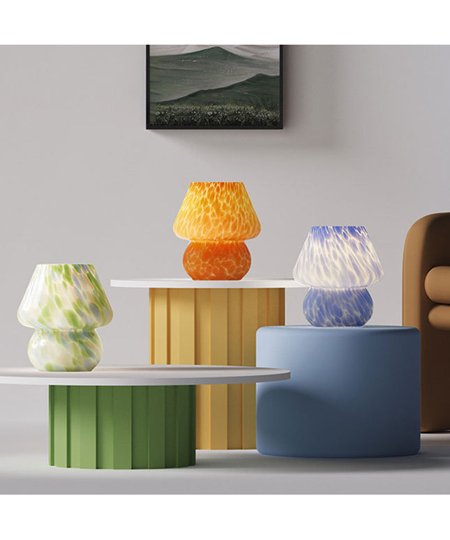 Mushroom Lamp – Blue, Dream Blue, or Orange | Modern Accent Lighting