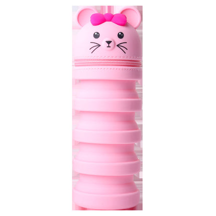 Cute Silicone Retractable Pen Holder – Expandable Desk Organiser