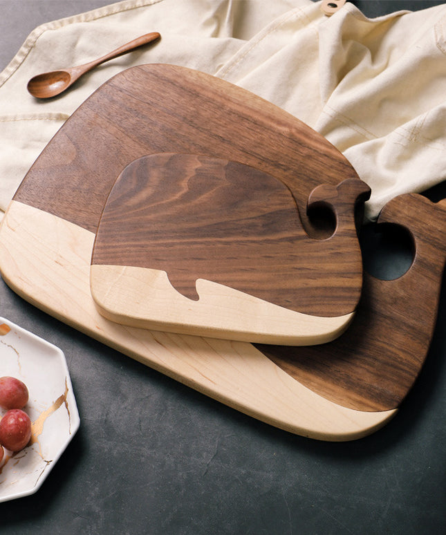 Walnut Whale-Shaped Chopping or Serving Board 🐋 – Small or Large